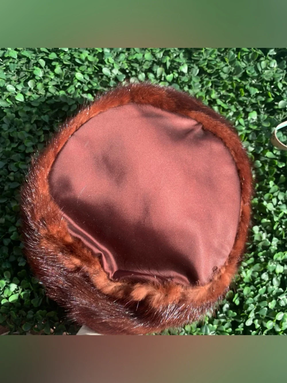Vintage 50s Styled By Coralie real fur brown hat - Picture 6 of 15